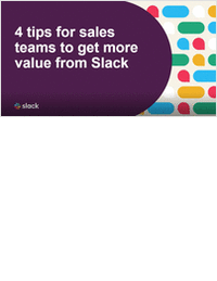 4 Tips for Sales Teams to get More Value from Slack