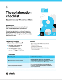 The collaboration checklist