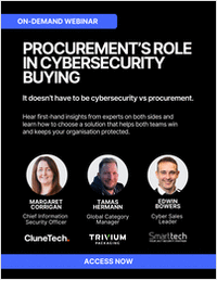 Procurement's Role in Cybersecurity Buying