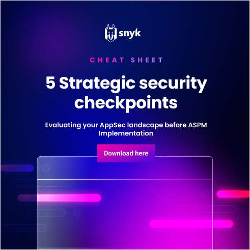 Cheat Sheet - 5 Strategic Security Checkpoints
