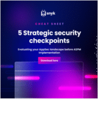 Cheat Sheet - 5 Strategic Security Checkpoints