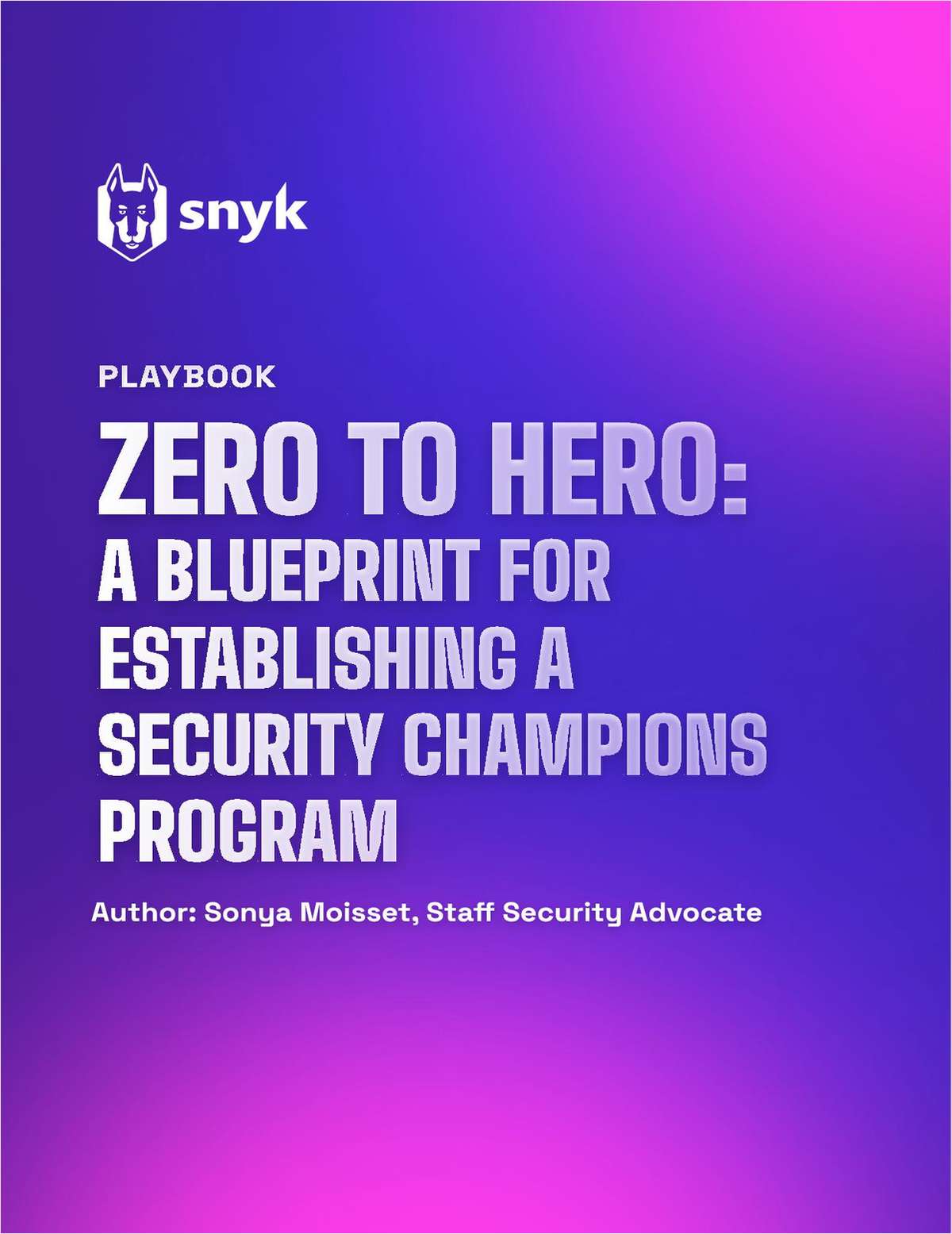 Zero to hero: A blueprint for establishing a security champions program