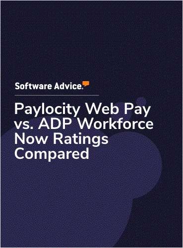 Paylocity Web Pay vs. ADP Workforce Now Ratings Compared
