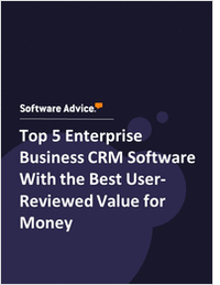 Top 5 Enterprise Business CRM Software With the Best User-Reviewed Value for Money