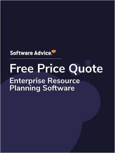 What does enterprise resource planning software cost? Get a free price quote