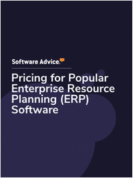 Pricing for Popular Enterprise Resource Planning (ERP) Software