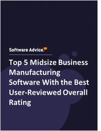 Top 5 Midsize Business Manufacturing Software With the Best User-Reviewed Overall Rating