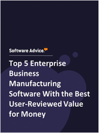 Top 5 Enterprise Business Manufacturing Software With the Best User-Reviewed Value for Money