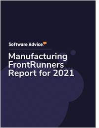 Manufacturing FrontRunners Report for 2021