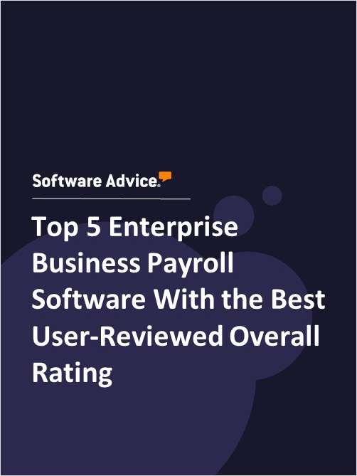 Top 5 Enterprise Business Payroll Software With the Best User-Reviewed Overall Rating