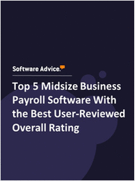 Top 5 Midsize Business Payroll Software With the Best User-Reviewed Overall Rating