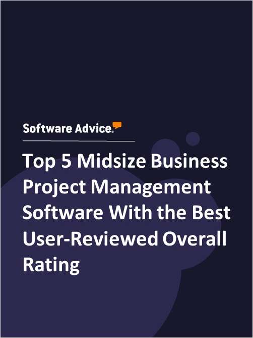 Top 5 Midsize Business Project Management Software With the Best User-Reviewed Overall Rating