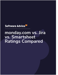 monday.com vs. Jira vs. Smartsheet Ratings Compared