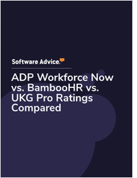 ADP Workforce Now vs. BambooHR vs. UKG Pro Ratings Compared