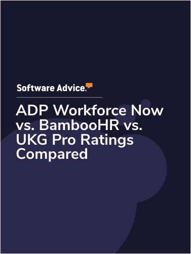 ADP Workforce Now vs. BambooHR vs. UKG Pro Ratings Compared