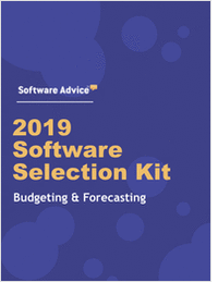 The 2019 Budgeting & Forecasting Software Selection Toolkit