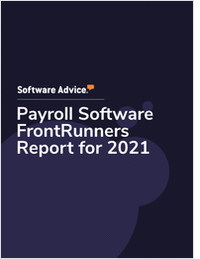 Payroll Software FrontRunners Report for 2021