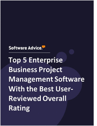 Top 5 Enterprise Business Project Management Software With the Best User-Reviewed Overall Rating
