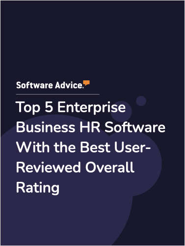 Top 5 Enterprise Business HR Software With the Best User-Reviewed Overall Rating