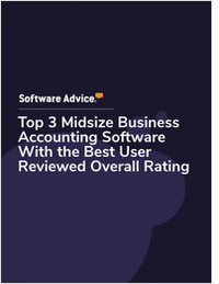 Top 3 Midsize Business Accounting Software With the Best User Reviewed Overall Rating