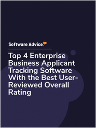 Top 4 Enterprise Business Applicant Tracking Software With the Best User-Reviewed Overall Rating