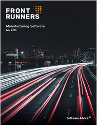 Top Rated FrontRunners for 2019 Manufacturing Software
