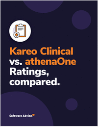 Compare Kareo Clinical Against athenaOne: Features, Ratings and Reviews