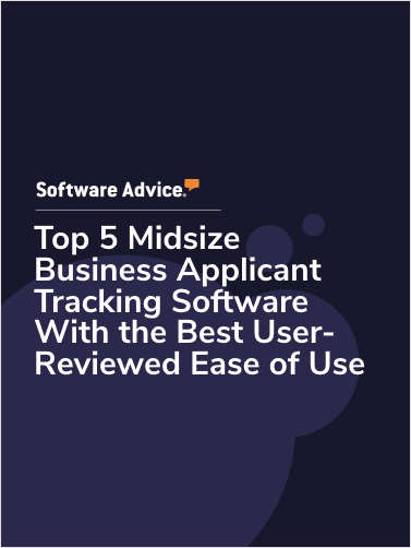 Top 5 Midsize Business Applicant Tracking Software With the Best User-Reviewed Ease of Use