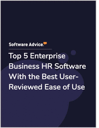 Top 5 Enterprise Business HR Software With the Best User-Reviewed Ease of Use