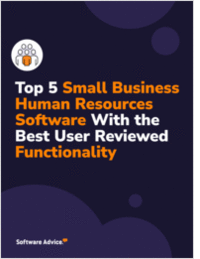 Top 5 Small Business Human Resources Software With the Best User Reviewed Functionality