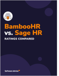 Compare BambooHR Against Sage HR: Features, Ratings and Reviews