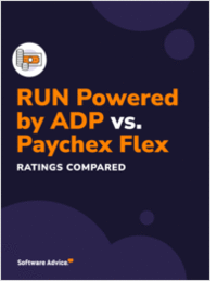 Compare RUN Powered by ADP Against Paychex Flex: Features, Ratings and Reviews