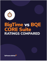 Compare BigTime Against BQE CORE Suite: Features, Ratings and Reviews