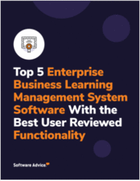 Top 5 Enterprise Business Learning Management System Software With the Best User Reviewed Functionality