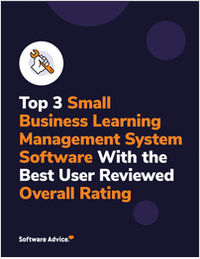 Top 3 Small Business Learning Management System Software With the Best User Reviewed Overall Rating