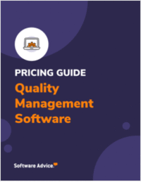 Software Advice's Quality Management Software Pricing Guide