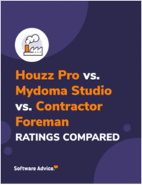 Houzz Pro vs Mydoma Studio vs Contractor Foreman Ratings Compared