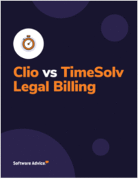 Compare Clio Against TimeSolv Legal Billing: Features, Ratings and Reviews