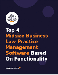 Top 4 Midsize Business Law Practice Management Software With the Best User Reviewed Functionality
