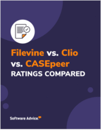 Compare Filevine Against Clio and CASEpeer: Features, Ratings and Reviews