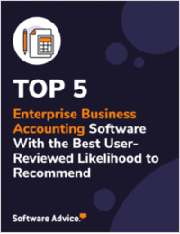 Top 5 Enterprise Business Accounting Software With the Best User Reviewed Likelihood to Recommend