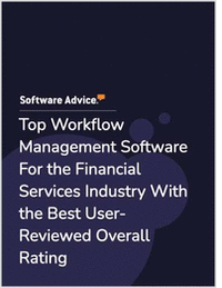 Top Workflow Management Software For the Financial Services Industry With the Best User-Reviewed Overall Rating