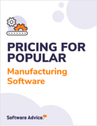 Pricing of Popular Manufacturing Software in 2024