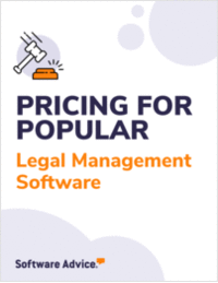 Pricing of Popular Legal Management Software in 2024