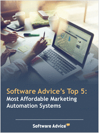 Software Advice's Top 5: Most Affordable Marketing Automation Systems