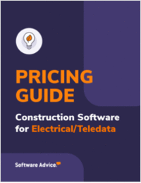 New for 2025: Construction Software Pricing Guide for Electrical/Teledata