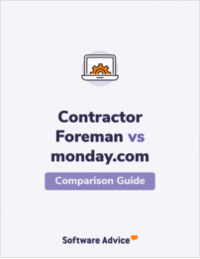 Compare Contractor Foreman Against monday.com: Features, Ratings and Reviews