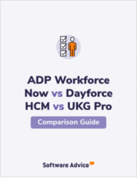 ADP Workforce Now vs. Dayforce HCM vs. UKG Pro Ratings Compared
