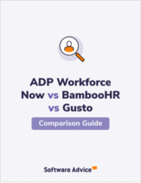 ADP Workforce Now vs BambooHR vs Gusto Ratings Compared