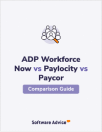 ADP Workforce Now vs. Paylocity vs. Paycor Ratings Compared
